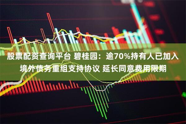股票配资查询平台 碧桂园：逾70%持有人已加入境外债务重组支持协议 延长同意费用限期