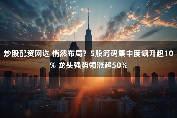炒股配资网选 悄然布局？5股筹码集中度飙升超10% 龙头强势领涨超50%