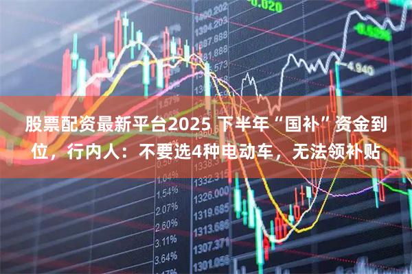 股票配资最新平台2025 下半年“国补”资金到位，行内人：不要选4种电动车，无法领补贴